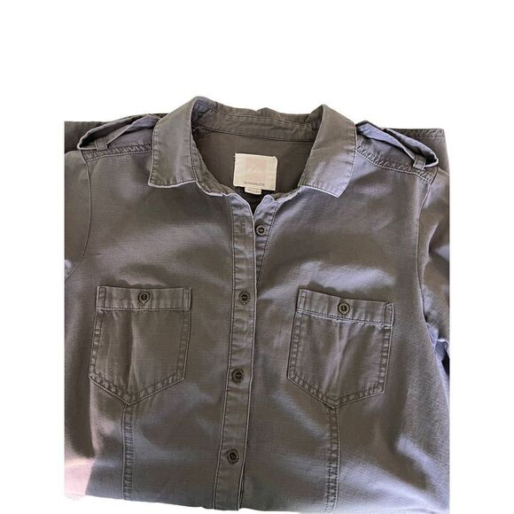 Quick Silver Women’s Dress Army Green SZ M Waist Drawstring Long Sleeves or 1/4 - Picture 6 of 16